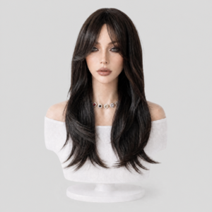 Long Wavy Black Wig for Sex Dolls